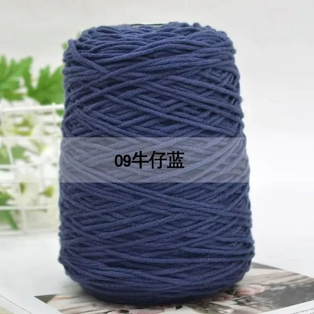 Milk Cotton Yarn 8 Strands Tufting Art Embroidery Rug Crochet Hook Thread Knitting Material DIY Poke Embroidery Tufting TJ7786
