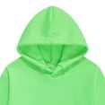 thumbnail image 4 of Ulanda Boys and Girls Oversized Fleece Pullover Hoodies Kids Soft Hooded Sweatshirts (Light Green, 1-2 Years), 4 of 4