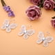 thumbnail image 5 of 24 piezas de alambre de malla transparente con purpurina, mariposa, decoración de ropa para fiesta de boda, suministros DIY, color blanco, 5 of 7