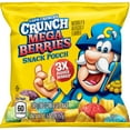 thumbnail image 2 of Cap'n Crunch's Crunch Mega Berries Snack Pouches, 0.52 oz, 12 Count, 2 of 7