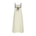 thumbnail image 5 of Uaswgudfs ​Sleeveless A-Line Spaghetti Strap Midi Sundress - Summer Dresses for Women 2025 Casual Dress for Daily & Party Wear Beige M, 5 of 6
