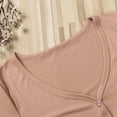 thumbnail image 4 of 2021V-neck Short Sleeve Crop Top T-Shirts Basic Top Sexy Crop Top for Women, 4 of 5