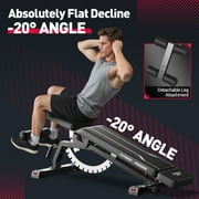 FLYBIRD Adjustable Weight Bench, 1200LBS Foldable Strength Training Bench for Home Gym & Storage