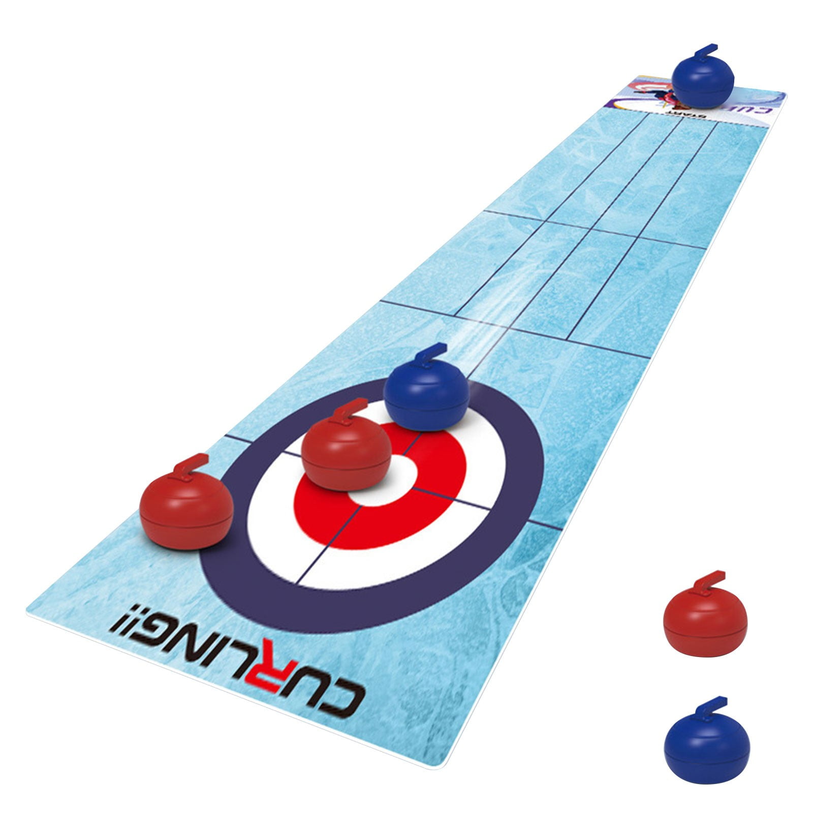 Mini Curling Game Floor Equipment Set Wood for Indoor Mini -  Finland