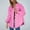 Hot Pink, variant on Women's Solid Washed Denim Shirt Jacket With Hem Street Style Outerwear Light Jean Jacket for Women Women's Distressed Denim Jackets Jacket Long Women Women Oversize Jean Jacket Denim Jacket for Women