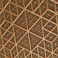 thumbnail image 1 of Ahgly Tapis d'Intérieur Lavable en Machine Carré Transitionnel Rouge Brun, 7 Pieds Carré, 1 of 7