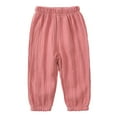 thumbnail image 2 of KYAIGUO Toddler Kids Baby Boys Girls Sweatpants Cotton Trousers Elastic Solid Color Active Pants Long Pants Casual Joggers Mosquito Pants Soft Pants for 1-8 Years, 2 of 9