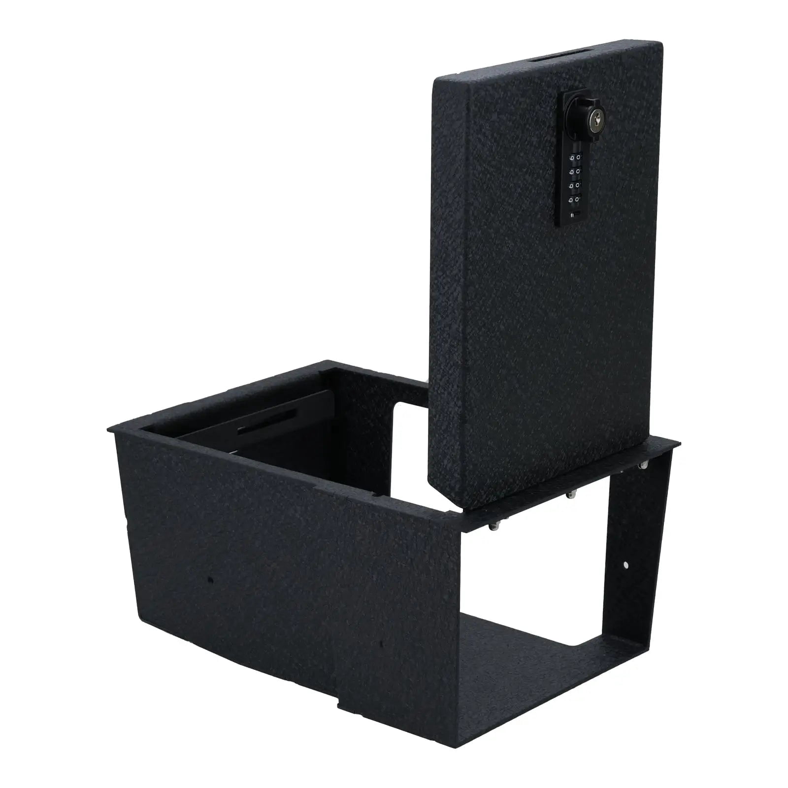 Center Console Gun Safe Vault - WASAI Console Lock Box Compatible with Lincoln Aviator 2019-2023, 4 Digit Combination Lock with Key.