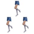 thumbnail image 2 of Sonducket Rayas Medias de muslo alto Calentadores de piernas Día de San Valentín Raya blanca gris Type1 Sonducket CBP378859, 2 of 6