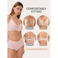 thumbnail image 6 of LUCKMEEY Deep V Wireless Bras for Women Seamless Full Coverage Push Up Everyday Bra S-3XL, 6 of 6