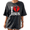 3-Black, variant on Minimal Front Small Lamb Cross Lost Sheep Bible Verse Women Vintage Washed T-Shirt Short Sleeve Loose Tops