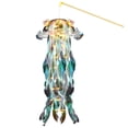thumbnail image 2 of 12 Inch Diy Jellyfish Ribbon Lantern Craft Kit With Glowing Lights, Rabbit Accents, Handheld Stick & Hanging Rope, Creative Semi-Finished Art Set For Home Decoration, Family, 2 of 6