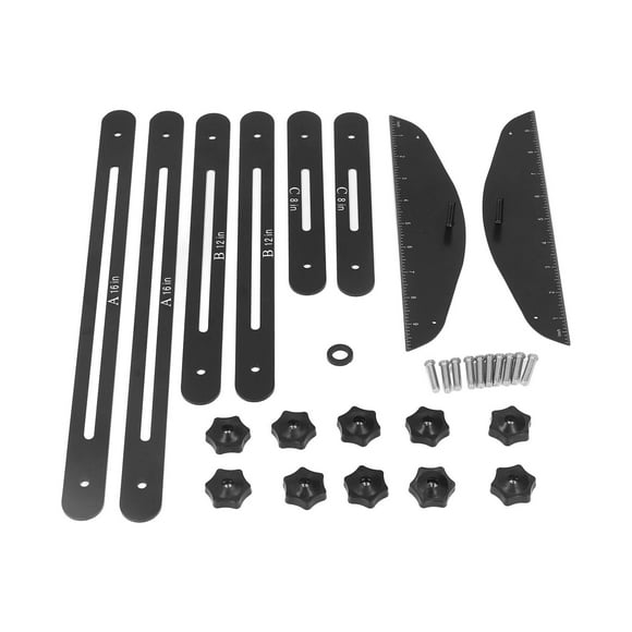 Herramienta de medición de peldaños de escaleras, plantilla de calibre de peldaños de escaleras, herramienta de trazado de estante, medidor de peldaños de escaleras, rendimiento de primer nivel NikouMX herramienta