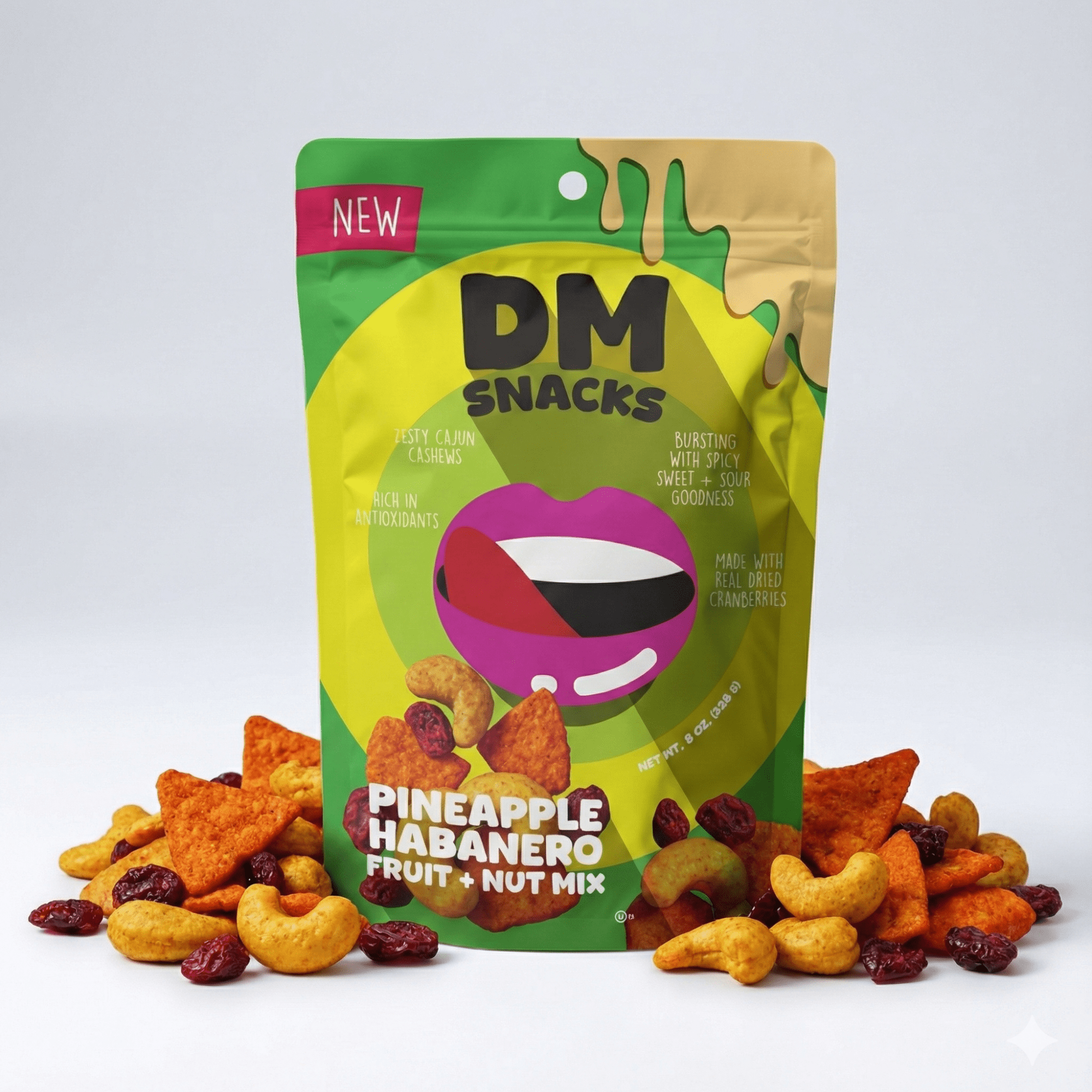 DM Snacks Cranberry Habanero Fruit & Nut Mix Sweet Heat Father's Day Gift for Dad