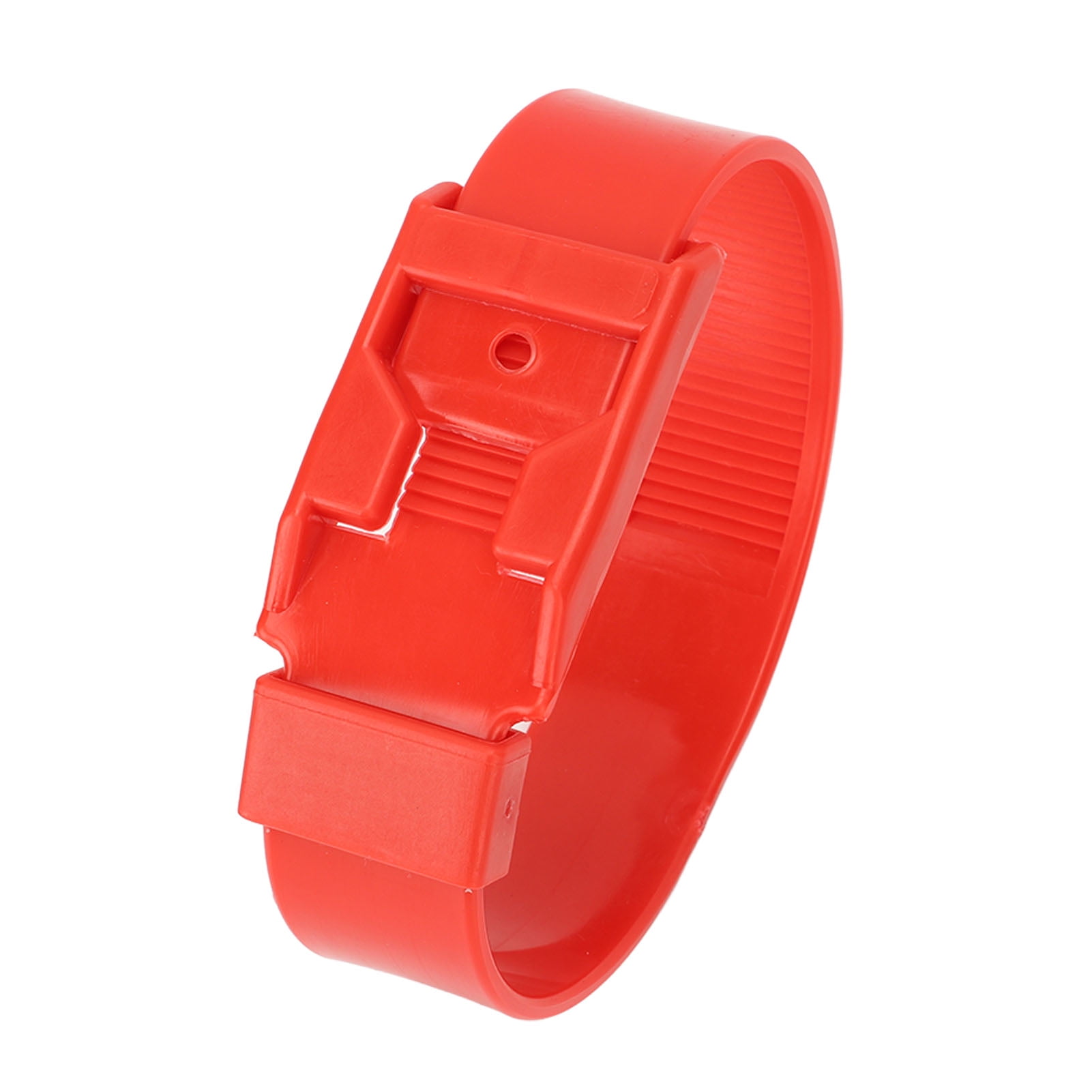 10 Pieces Adjustable PU Livestock Identification Collar Bands for Goats Sheep Animals Farm Equipment Red 14.17 inches / 36 cm Safe Marking Ring Pack