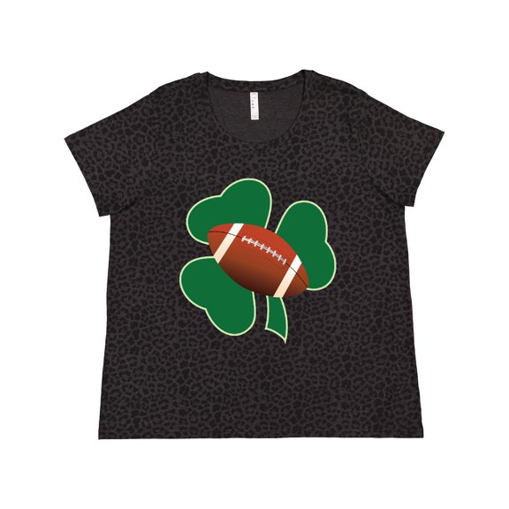 Inktastic St Patricks Day Football Women's Plus Size T-Shirt
