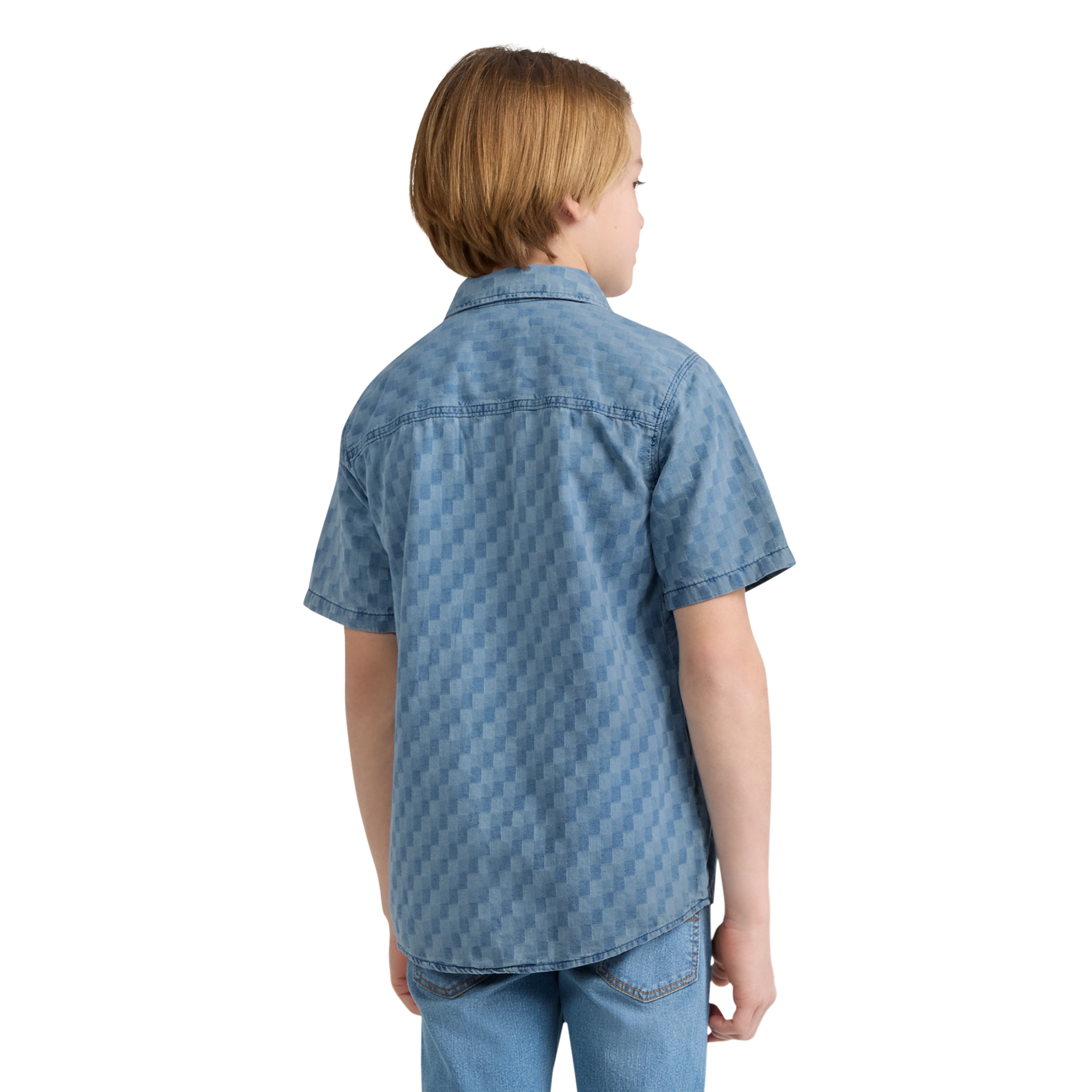 Levi Strauss Signature Boys Short Sleeve Button Down Shirt, Sizes 4-18