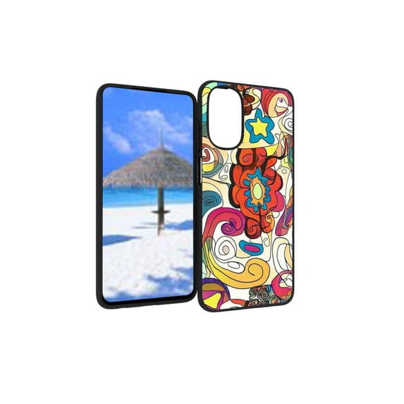 Compatible with Moto G 5G 2022 Phone Case, Abstract-Psychedelia-Hippie-4 Case Silicone Protective for Teen Girl Boy Case for Moto G 5G 2022