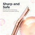 thumbnail image 2 of ZOMCHI Eyebrow Razor, Face Dermaplane Razors for Women&Men, Eyebrow Trimmer Shaper with Precision Cover,Facial Shaver with 6 Blades,Dermaplane Razor Rose Gold, 2 of 9