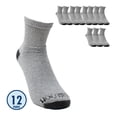 thumbnail image 1 of Fruit of the Loom Quarter Caballero Unitalla Algodón Afelpado Jaspe 12 pares, 1 of 3