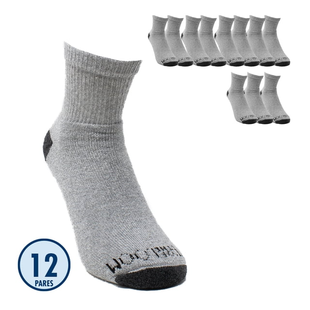 Fruit of the Loom Quarter Caballero Unitalla Algodón Afelpado Jaspe 12 pares
