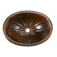 thumbnail image 3 of Premier Copper Products BSP3-LO19RSBDB Oval Sunburst Self Rimming Sink with Vessel Faucet, 3 of 4