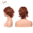thumbnail image 3 of SEGO Long Curly Synthetic Hair Wig with Bangs Short Fluffy Wigs Full Head Heat Resistance Hair Wig for Women, 3 of 5