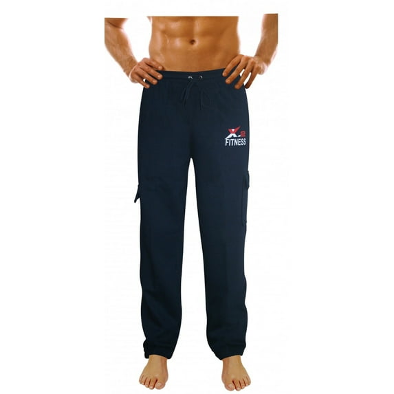 X-2 Men's Sweatpants Fleece Active Joggers Tracksuit Running Athletic Pants 5 Pockets