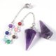 thumbnail image 3 of Flower of Life Dowsing Pendulum for Divination Cone Natural Crystal Pendant, 3 of 6
