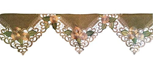 3 in 1 Sage Window Lace Valance Mantel or Lamp Shade Cover Livingroom Mantel