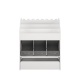thumbnail image 6 of Bookshelf with Storage Bins and Drawer, Multi-Functional MDF Wood Book Organizer for s, White Bookcase for Toys and Books, Nursery Playroom Toy Storage, White Bookcase for Nursery, 6 of 17