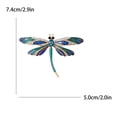 thumbnail image 2 of Dragonfly Pin, Dragonfly Charm Rhinestone Dragon Fly Pins, Fly Dragon Brooch, Dragonfly Jewelry, Animal Brooch for Christmas, Mother s Day, Thanksgiving, Birthday, 2 of 10