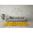 thumbnail image 3 of Ahgly Company Indoor Rectangle Abstract Yellow Modern Area Rugs, 2' x 3', 3 of 4
