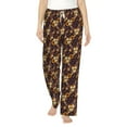thumbnail image 2 of Picia Sunflowers with Skull and Hand Womens Soft Woven Cotton Elastic Waistband Sleep Pajama Pant Lounge Sleep Pant With Pockets And Drawstring-Medium, 2 of 9