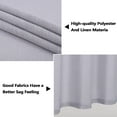 thumbnail image 5 of Shininglove Linen Bedroom Curtains 45inch Kitchen Window Curtain Panels, 2 Pcs, 5 of 7