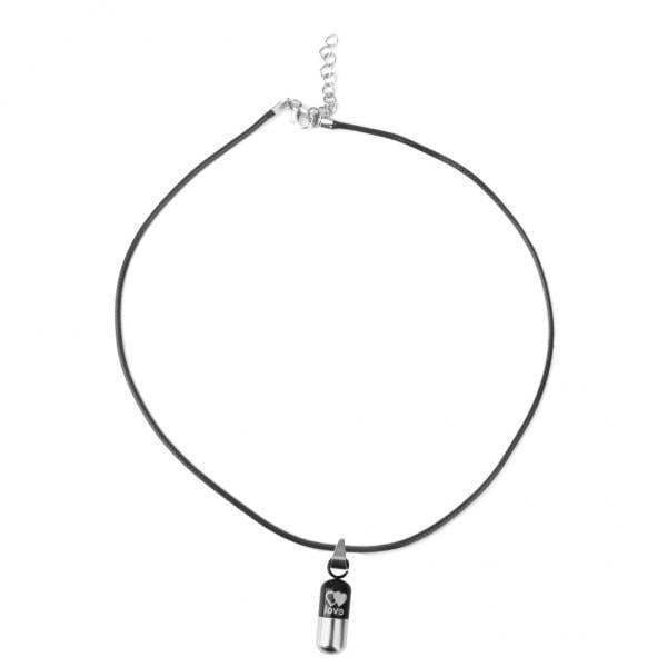 10xStainless Keeper Capsule Tablet Colgante Coll Cadena Unisex Sunnimix Colgante de cápsula de píldora