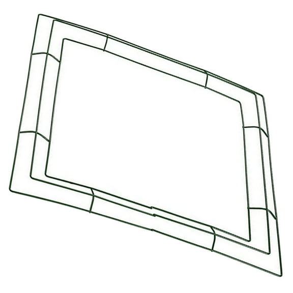 Decorations The Wire Garland Frame 30.00X30.00X0.30CM Green