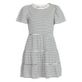 thumbnail image 4 of Time and Tru Women's and Women’s Plus Cotton Swing Dress with Short Sleeves, Sizes XS-4X, 4 of 6