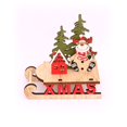 thumbnail image 7 of Christmas Decorations Christmas Tree Ornaments Wooden Santa Snowman Craft For Home Party New Year Christmas Gifts Kid Toys SNOW MAN SNOW MAN, 7 of 7