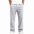 thumbnail image 2 of HAOTAGS Boys Sweatpants (2-15) Open Bottom Elastic Waist Loose Casual Workout Side Pockets Jogger Pants Gray Size 5T, 2 of 7
