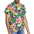 thumbnail image 2 of Yuyamidu Aloha Couple Outfits Matching - Sleeveless Sundress & Tropical Shirt - Vacation Clothes for Him & Her Sleeveless Casual Dress Casual Button Up Shirt Tropical Leaf Flower, Size M, 2 of 5