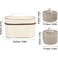 thumbnail image 2 of Contenedor de Almuerzo Aislado, Caja Sellada de Acero Inoxidable 304 con Bolsa Térmica, Diseño Redondo a Prueba de Fugas para el Trabajo, Escuela, Comedor Al Aire Libre, 2 of 4