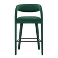 thumbnail image 5 of Bar Stool Chair Barstool, Green, Velvet, Pub Cafe Bistro Dining Kitchen Hospitality Restaurant, Modern Contemporary Boutique HB35945, 5 of 10
