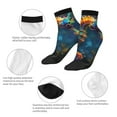 thumbnail image 5 of Naloa Neon Seahorse Underwater Realm Ankle Socks for Women Non Slip Socks No Show Socks Classic Low Cut Casual Socks Casual Socks, 5 of 7