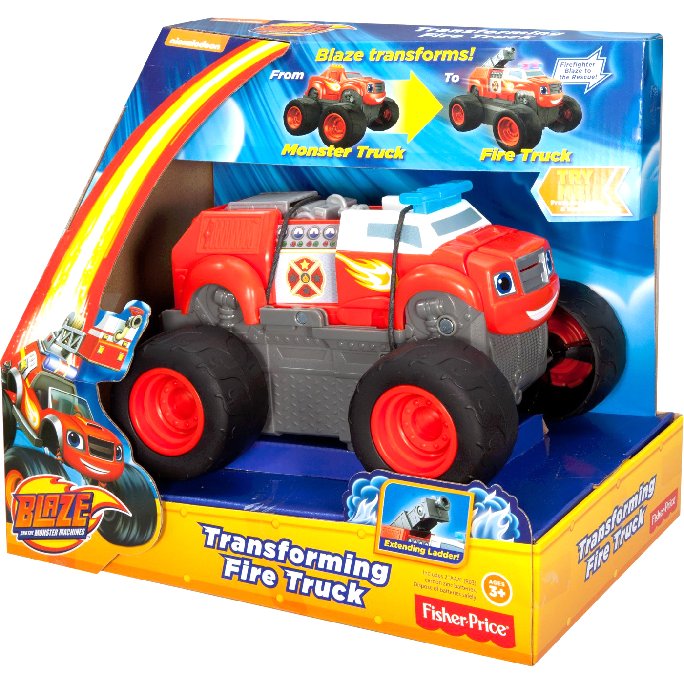 blaze and the monster machines transforming fire truck