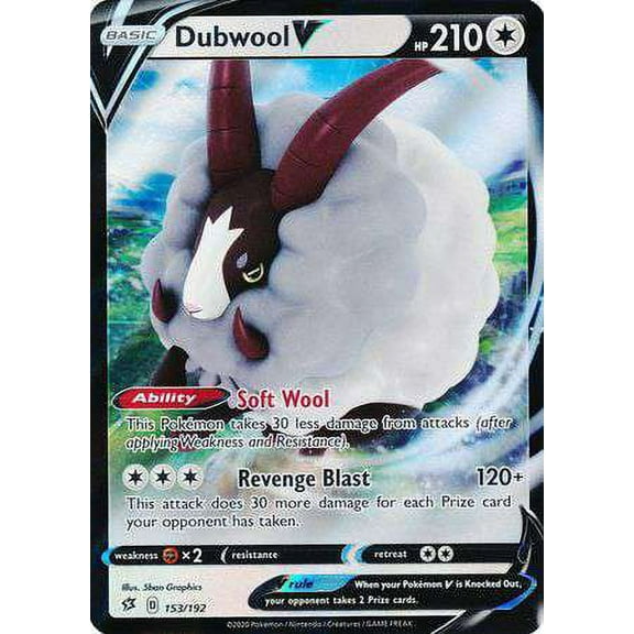 Pokemon Rebel Clash Dubwool V #153