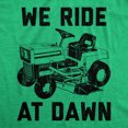 thumbnail image 2 of Mens We Ride At Dawn T Shirt Funny Sarcastic Lawn Mower Grass Cutting Joke Tee for Guys Graphic Tees, 2 of 7