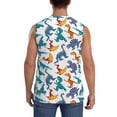 thumbnail image 4 of Kdxio Block Dinosaur for Men's Muscle T-shirt,Sleeveless for Workout Running Athletic Gym Lounge Casual, 4 of 7