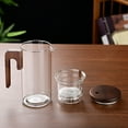 thumbnail image 4 of Antqov Stainless Steel Tea Strainer Glass Floating Teapot Large Capacity Glass One Click Filtration Tea Separation Brewing Teapot, Home Accessories, 4 of 9