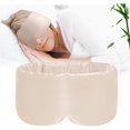 thumbnail image 1 of wonima11 100% Handmade Bamboo Sleeping Eye Mask for Women for Men,Night Masks,Organic Sleep Mask,Blockout Eye Mask for Sleeping,Large Size Adjustable (1 PC, Apricot), 1 of 1